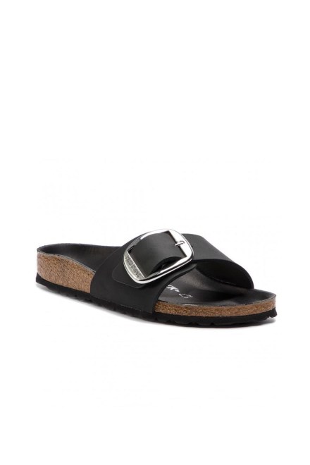 Sandals Leather Madrid Big Buckle Narrow 1006523 black