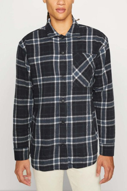Shirt Jordennis Check Becks Relaxed Shirt Ls 12218598 19-3923 TCX navy blazer