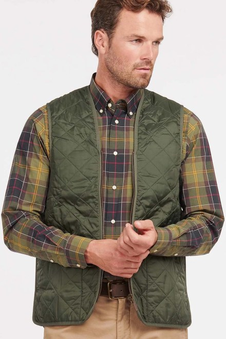 Jacket Quilted Waistcoat/Zip-In Liner MLI0001 gn92 olive / classic tartan