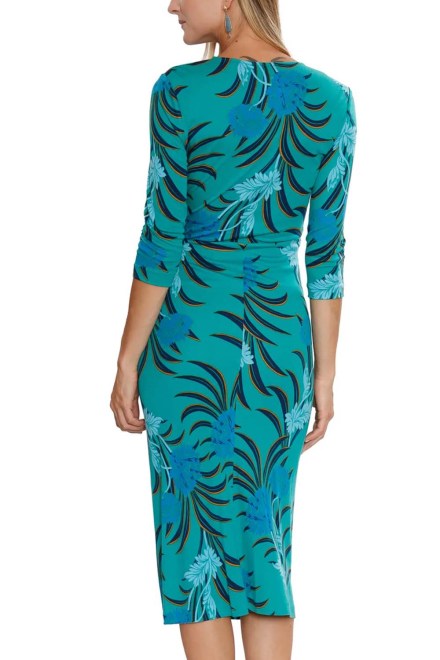 Dress Dvf Borris Dress DVFDL3Q014SFLGN B2389 september floral large green