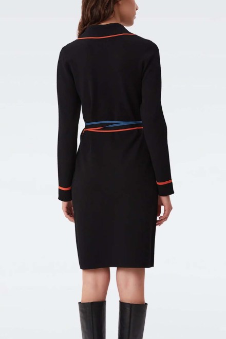 Dress Dvf Charissa Wrap Dress DVFDR3Q008BLACK R1400 black