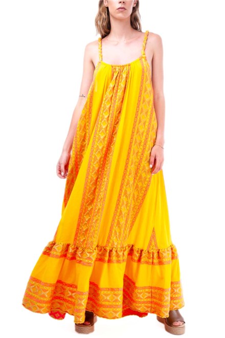 Dress Μ-8423 yellow