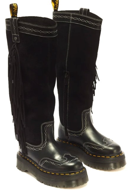Boots Fringe Hi Pull On 43173001 0071 black