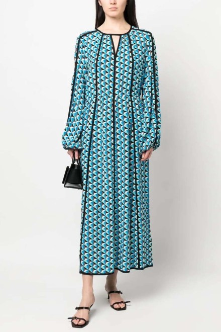 Dress Dvf Scott Dress DVFDL1R027FGMGT february geo med goddess turq