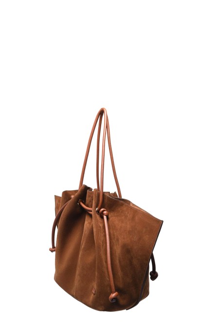 Τσαντα Suede Tote 372169-S0039 cuoio