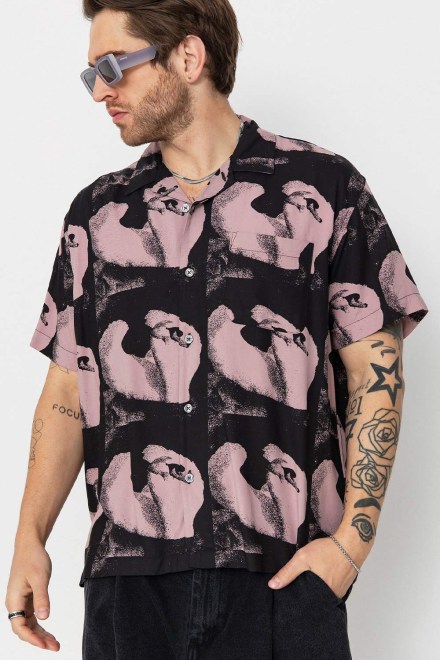 Shirt Ambre Woven Ss 181210441 MAV mauve multi
