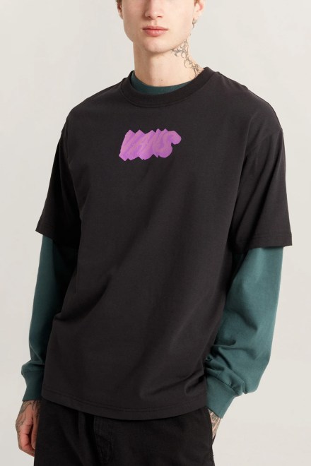 T-Shirt Stone Swirl Loose Ss VN000VY1BLK black