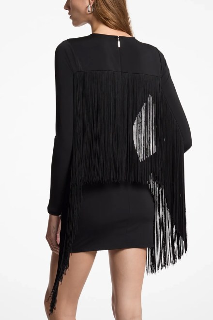 Φορεμα Fringe Ls Mini MF683LGH6J 001 black