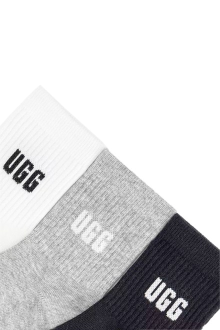 Socks (Pack of 3) Quinlin Logo Quarter 1181412 000M nimbus/grey heather/black