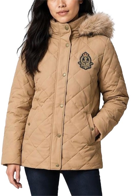 Jacket Rcycld Ctn Hand-Pf Crest W Ff Tr Hd 297P23456004 260 medium beige