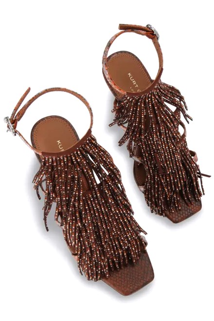 Πεδιλα Fringe Sandal 90 5851035069 35-dk brn com