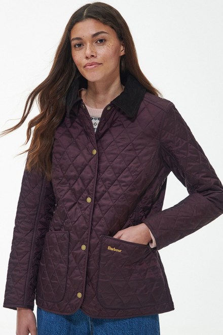 Jacket Annandale Quilted LQU0475 re96 black cherry