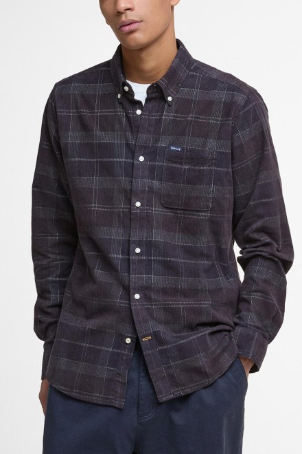 Πουκαμισο Blair Tailored Cord MSH4986 tn38 midnight oak tartan