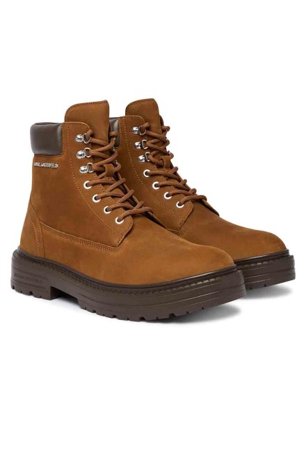 Μποτακια Miles Work KL10252 233-mid brown nubuck