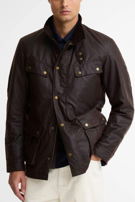 Jacket Tourer Duke Wax MWX2140 br91 black oak