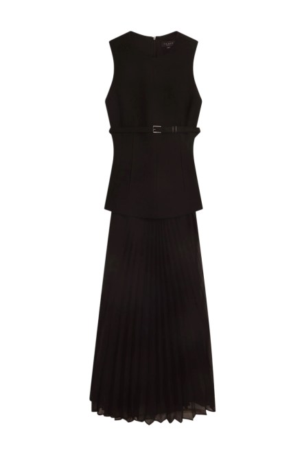 Dress Raddimk Boucle Top Pleated Midi 285302 black