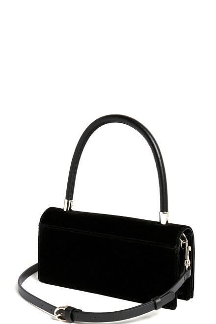 Τσαντα Liala Velvet Top Handle Shoulder 285603 black