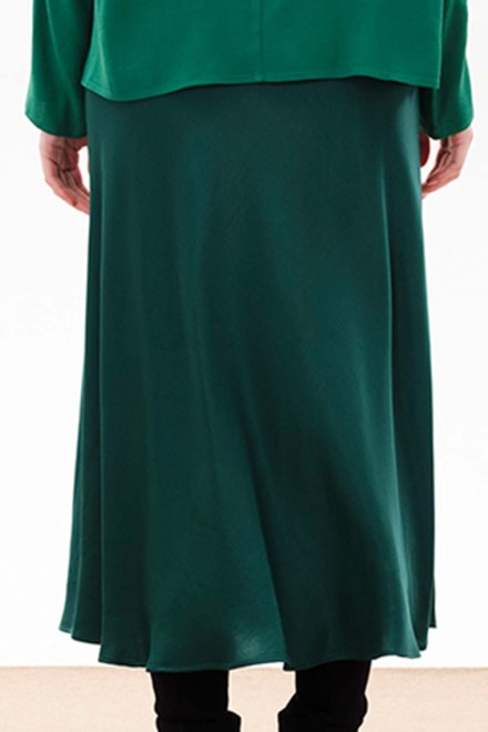 Skirt ''In The Flow'' Bias Cut Midi Skirt W232203 13298-emeraldgreen