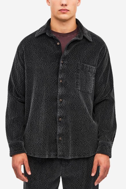 Πουκαμισο Corduroy Shirt DLMS000161 vintage black