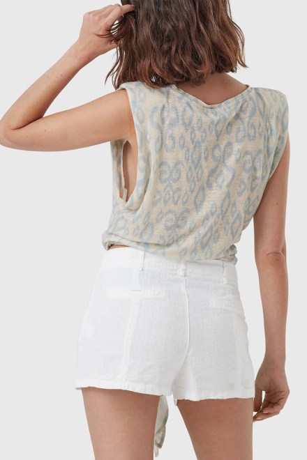 Top AGUIE23 ikat blue