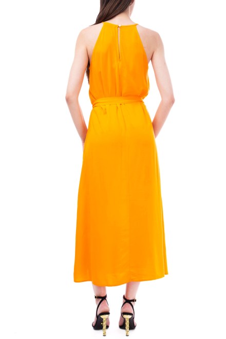 Φορεμα Onlnova Life S/L Joy Long Dress Sol. Ptm 15291819 16-1359 TCX orange peel