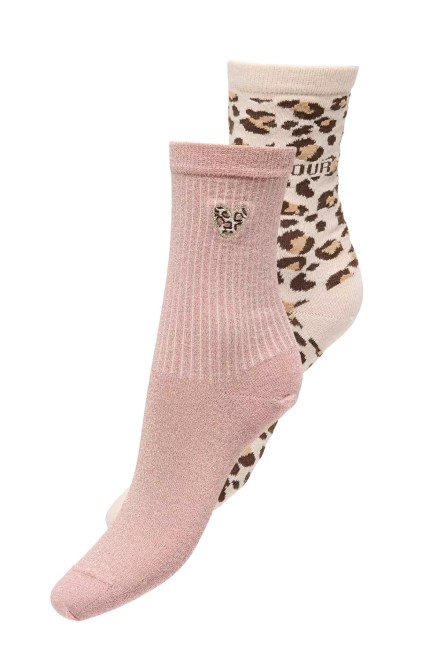 Socks (Pack of 2) Onlolivia Leo 15371135 15-1512 TCX misty rose