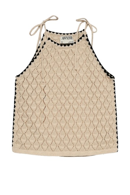 Top Awevelyn Sl Halterneck Crochet 10346057 13-0905 TCX birch