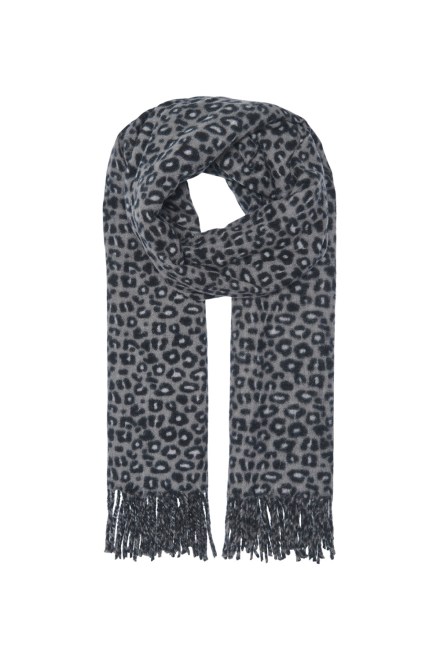 Scarf Onljosephine Animal Print 15376280 BS000088 dark grey melange