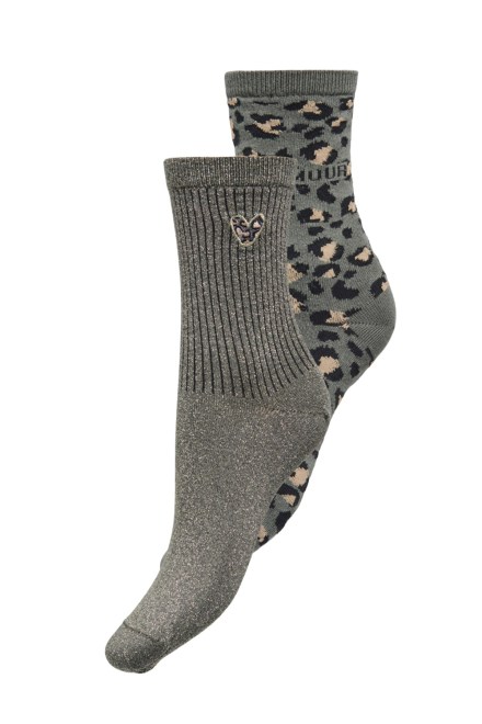 Socks (Pack of 2) Onlolivia Leo 15371135 19-0510 TCX kalamata