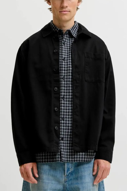 Πουκαμισο Jjearchive Twill Overshirt 12298582 C-N10 black
