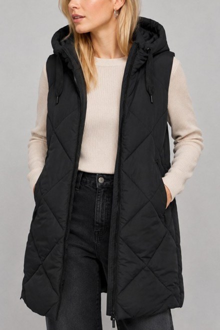 Jacket Onlmaggi Hood Waistcoat 15373237 C-N10 black