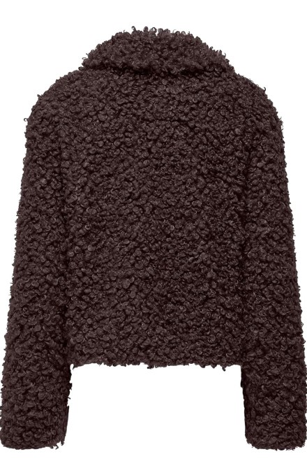 Jacket Onltilda Teddy 15373878 19-1109 TCX chocolate torte