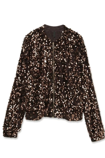 Cardigan Vmbelle Zip Sq Bomber 10352982 19-1109 TCX chocolate torte