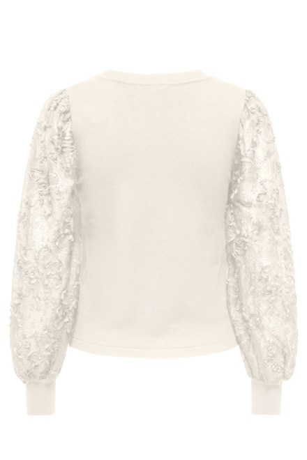 Pullover Onlglow Woven Mix O-Neck 15382123 13-0905 TCX birch