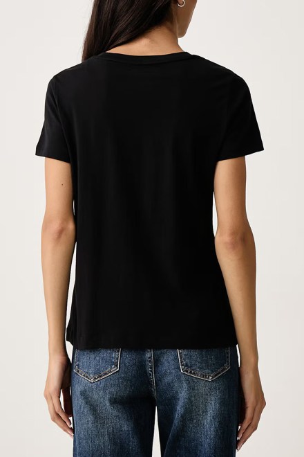 T-Shirt Logo DP6T1849 BBL blk/black