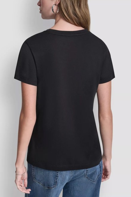 T-Shirt DJ6T1746 AE1 bk/silv silver