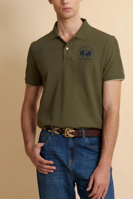 Polo 3LMMCP001 03116 burnt olive