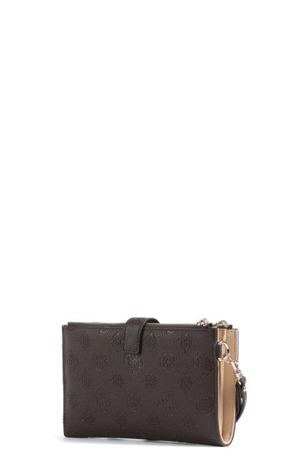 Wallet Blake Slg Double Zip Organizer SWPD2222157 bnl brown logo