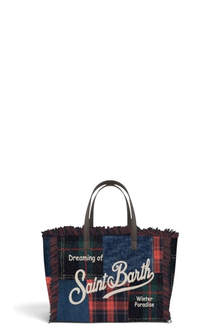 Bag Colette Wool N With Strap COL0045-00597M patchwork denim tartan emb