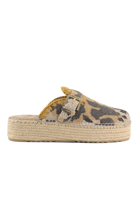 Mules Jute Clog MUSW641005C hccow hairy cow suede cow print