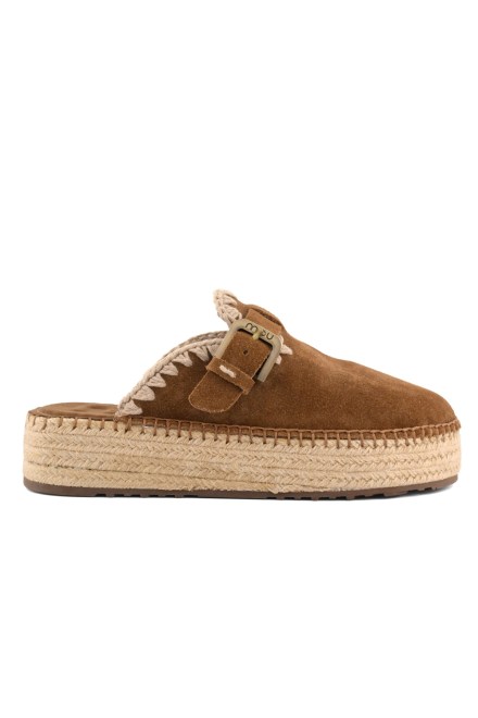Mules Jute Clog MUSW641000A nutbr nut brown