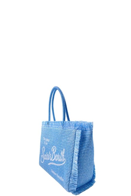 Τσαντα Vanity Straw VANI021-01334H denim emb