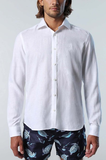 Πουκαμισο Upbeat Summer Shirt L/S Regular Spread Collar 664114 0101 white