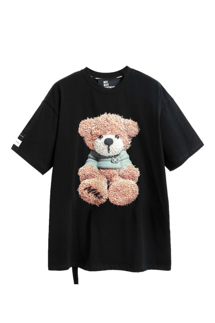 T-Shirt Teddy Print MW093020822 black