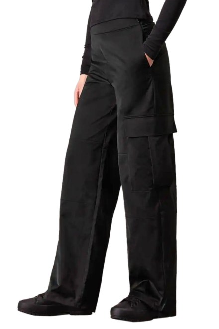 Pants Satin Cargo Utility J20J223921 BEH ck black
