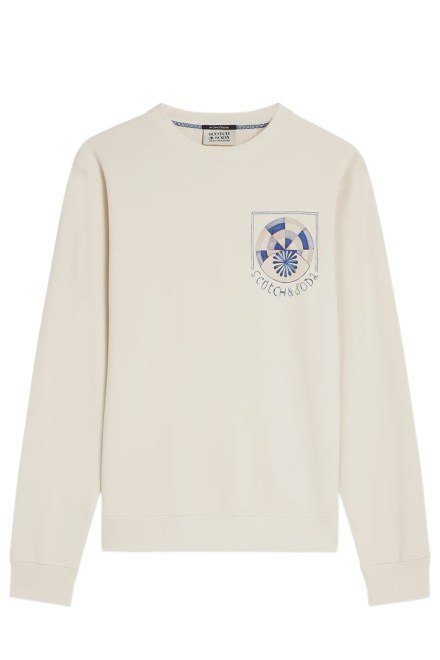 Sweatshirt Front And Back Artwork Regular Fit 183336 270 eggnog