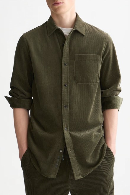 Shirt Corduroy Regular Fit 183699 300 forest night