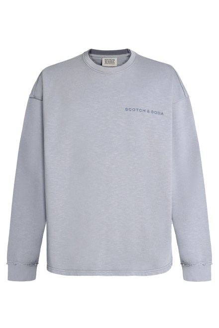 Sweatshirt 3 Crosses Program Loose Fit 184407 030 trade winds