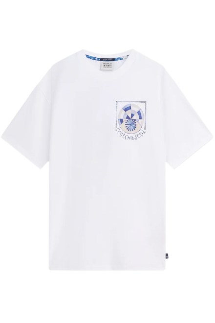 T-Shirt Front And Back Artwork  Relaxed Fit 184483 101 bright white