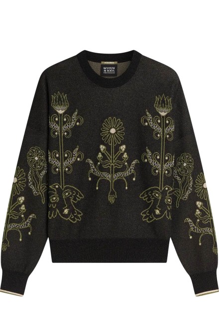Πουλοβερ Jacquard Relaxed Fit U9B01786T 014 meteorite